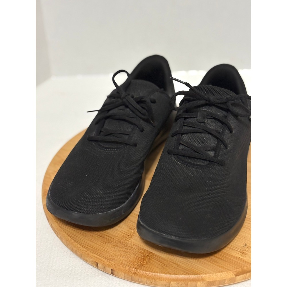 Kizik Madrid Hands-Free Sneakers Mens Triple Black Knit Slip On Shoes 14 Wide